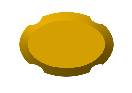 GR Pottery Forms Plaque Oval - 5 GR Pottery Forms Plaque Oval - 5