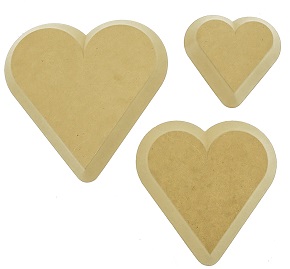 GR Pottery Forms 3 Heart Set GR Pottery Forms 3 Heart Set
