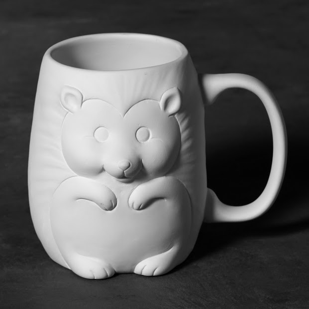 Mayco Low Fire Bisque - Cups and Mugs Hedgehog Mug