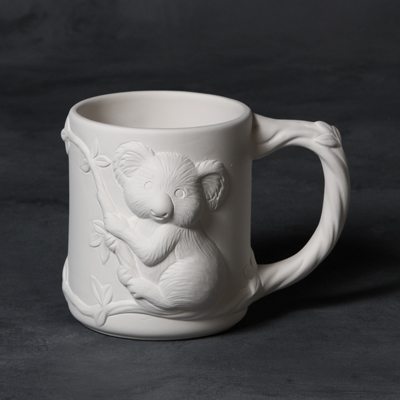 Mayco Low Fire Bisque - Cups and Mugs Koala Mug