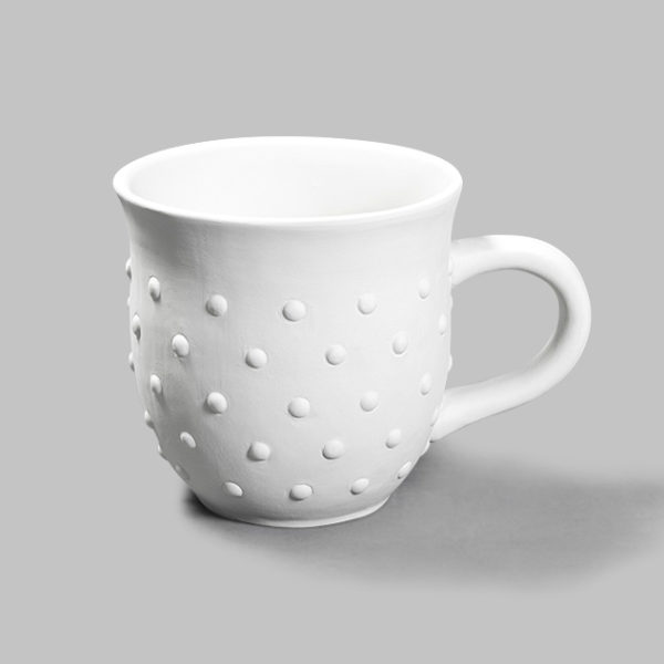 Mayco Low Fire Bisque - Cups and Mugs Hobnail Mug