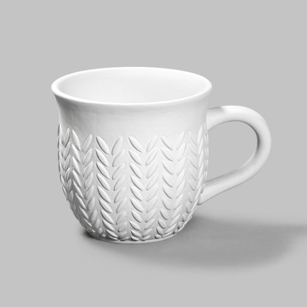 Mayco Low Fire Bisque - Cups and Mugs Stitched Mug