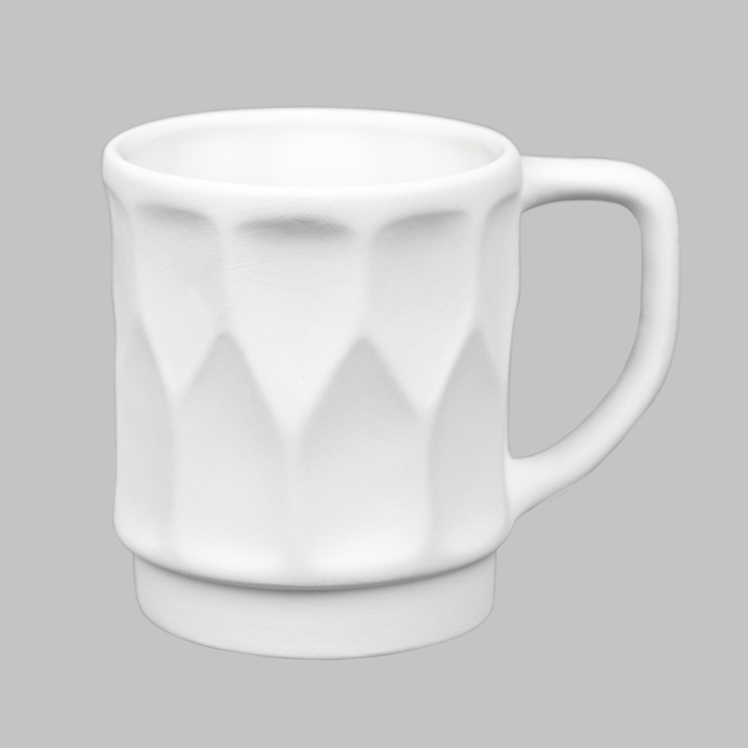 Mayco Low Fire Bisque - Cups and Mugs Retro Mug