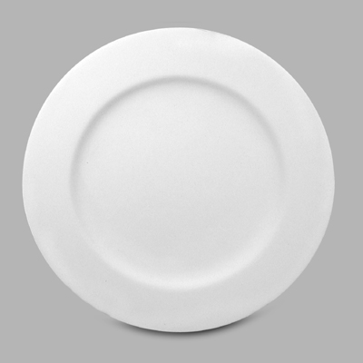 Mayco Low Fire Bisque - Functional Rimmed Salad Plate