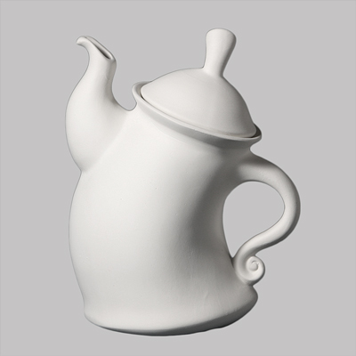 Mayco Low Fire Bisque - Functional Dancing Teapot