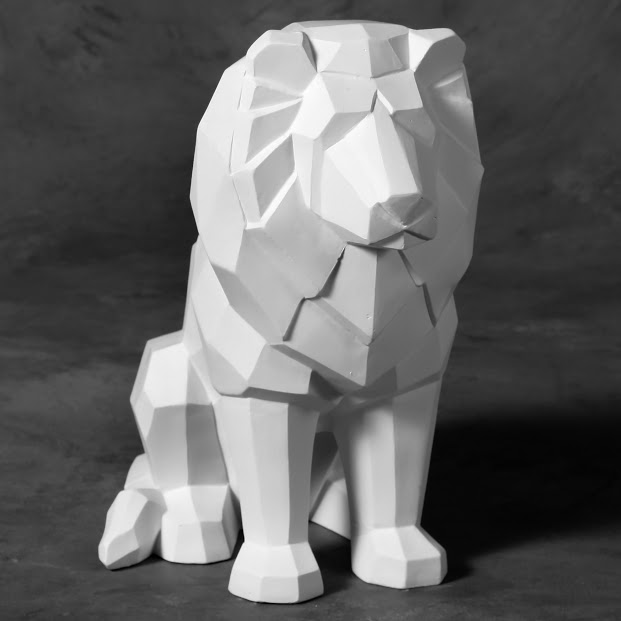 Mayco Low Fire Bisque - Home Decor Faceted Lion
