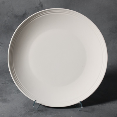 Mayco Stoneware Bisque - Rimmed Dinner Plate
