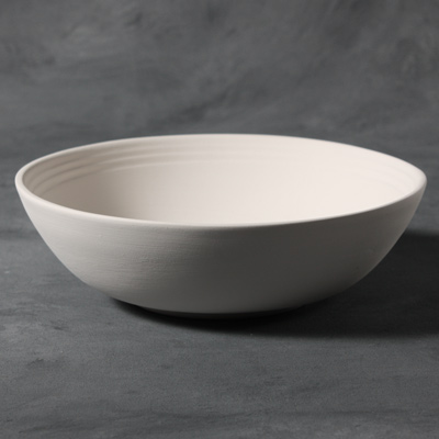 Mayco Stoneware Bisque - Rimmed Bowl