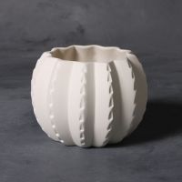 Mayco Low Fire Bisque - Vases and Pots Barrel Cactus Vase