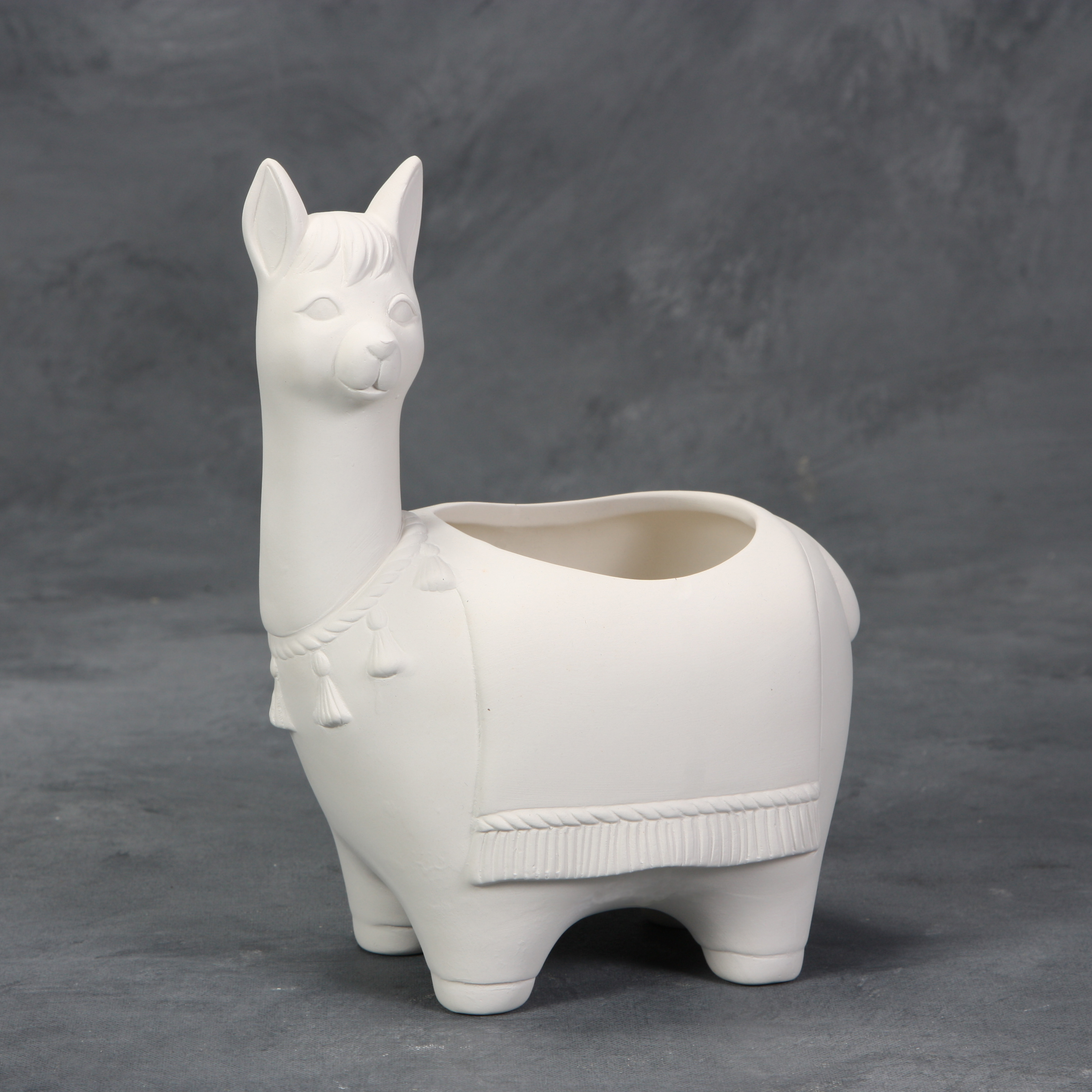 Mayco Low Fire Bisque - Vases and Pots Llama Planter