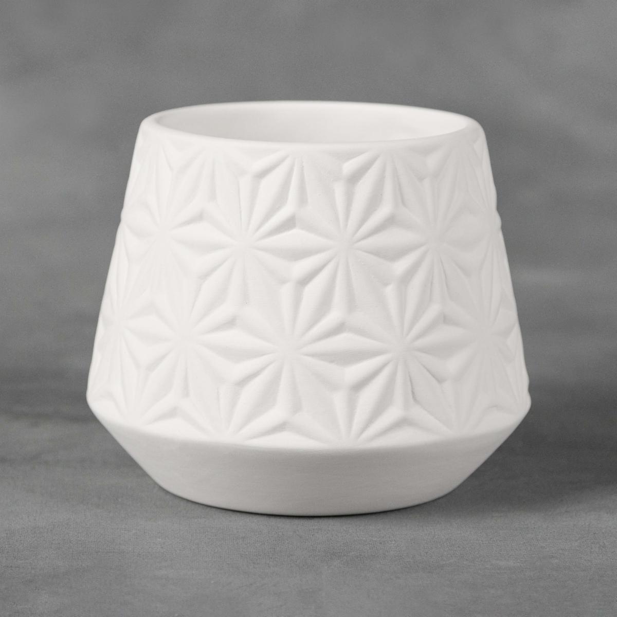 Mayco Low Fire Bisque - Vases and Pots Geometric Container
