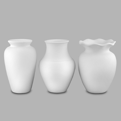 Mayco Low Fire Bisque - Vases and Pots Great Shapes Vases